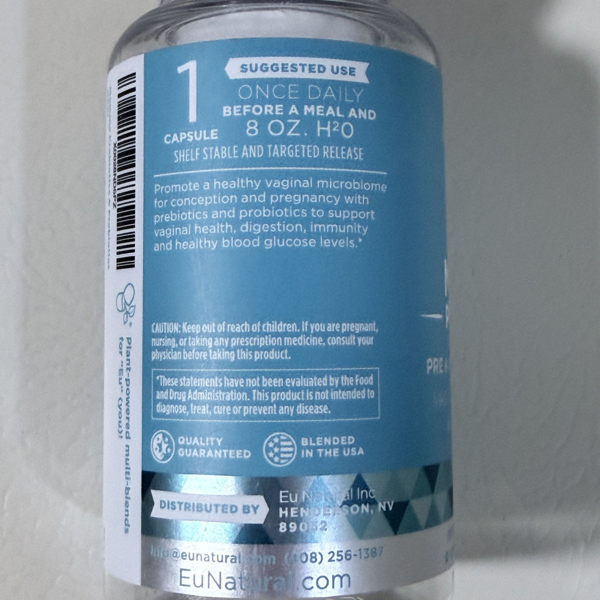 Eu Natural Momma Probiotics, 30 Vegetarian Capsules, Exp 03/2027