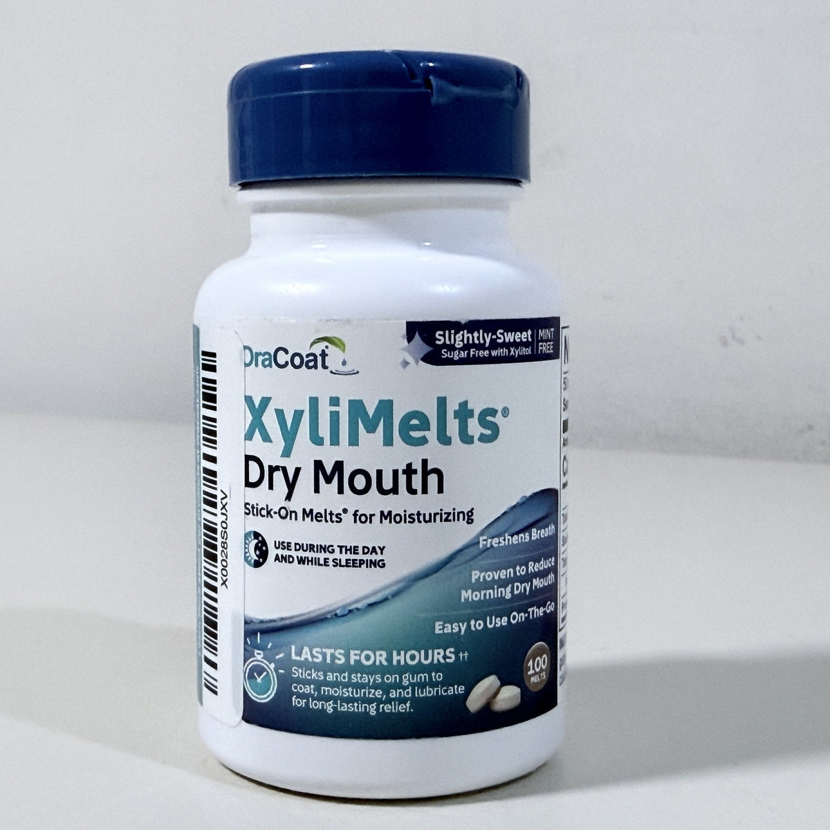 OraCoat XyliMelts Dry Mouth Stick-On Melts, Slightly Sweet, 100 Ct