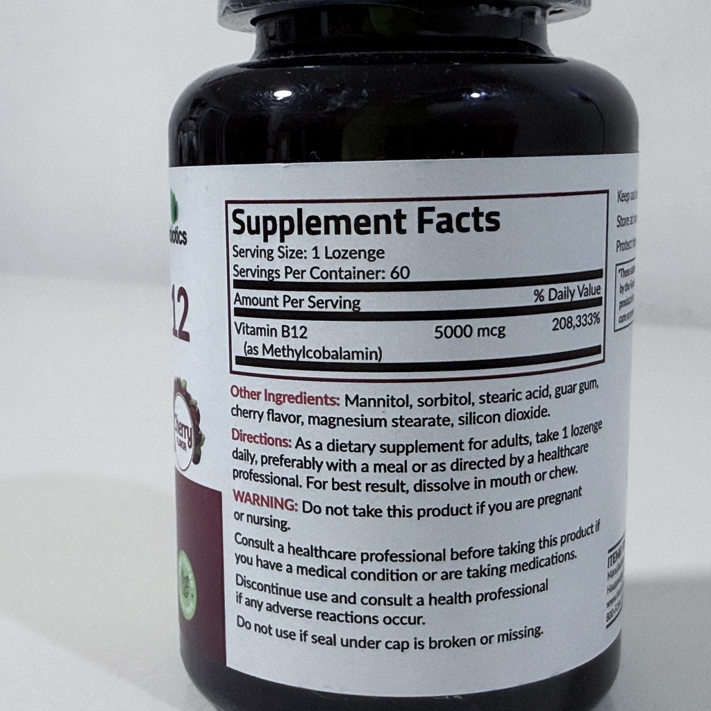 Futurebiotics Methyl B-12 5000 mcg, Cherry, 60 Lozenges, Exp 07/2027