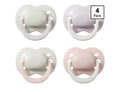 Tommee Tippee Newborn Pacifiers 0-2 Months, 4 Pack, Cream and Pink