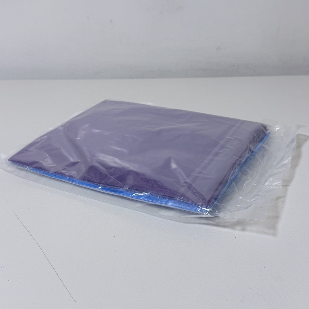 Kids EVA Raincoat with Hood, 2 Pack, Blue and Purple, One Size