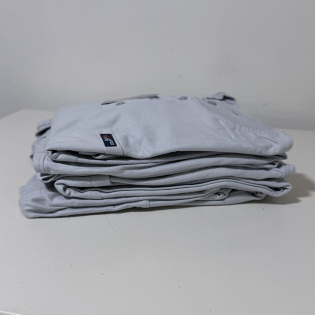 LAPCO FR Henley Tee Lot of 5, Gray, 5XL Tall, Flame Resistant CAT 2