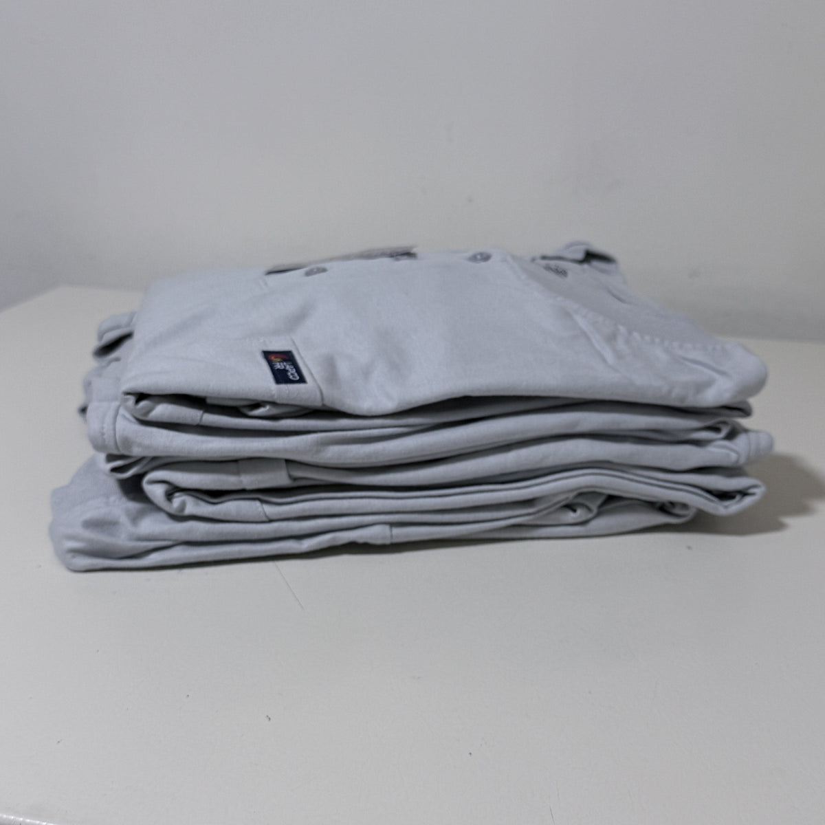 LAPCO FR Henley Tee Lot of 5, Gray, 5XL Tall, Flame Resistant CAT 2
