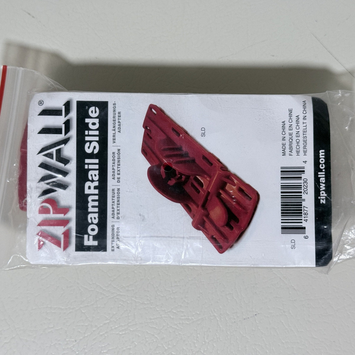 ZipWall FoamRail Slide Extending Adaptor SLD
