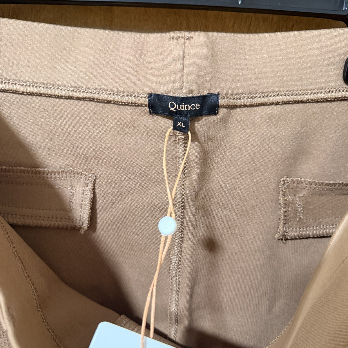 Quince Ultra-Stretch Ponte Straight Leg Pants, Roasted Pecan, XL