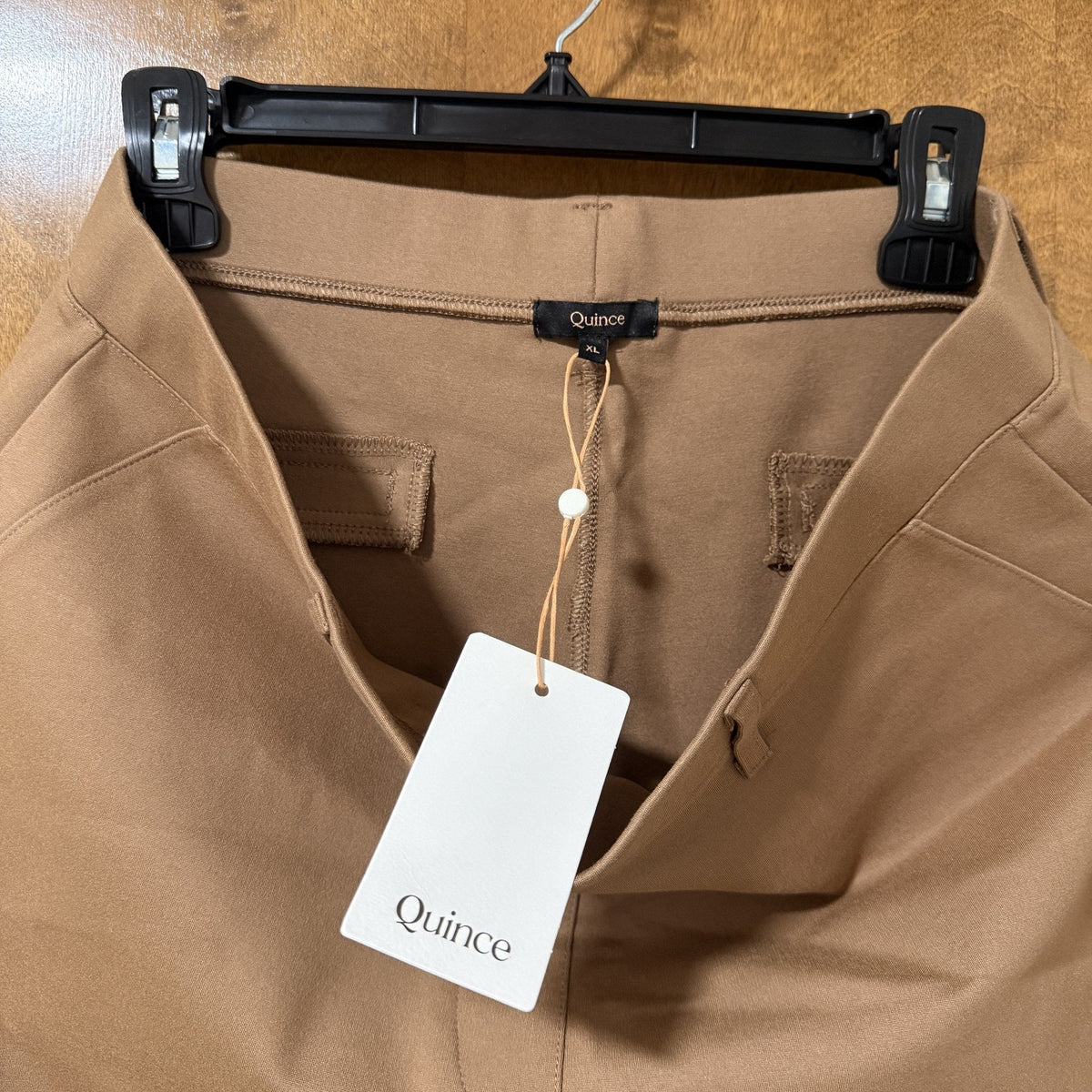 Quince Ultra-Stretch Ponte Straight Leg Pants, Roasted Pecan, XL