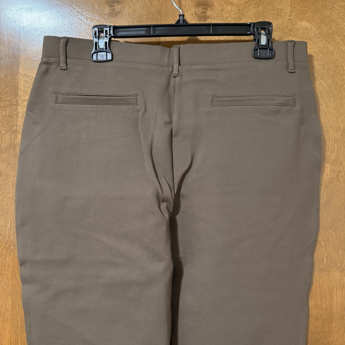 Quince Ultra-Stretch Ponte Straight Leg Pants, Dark Baltic Brown, XL