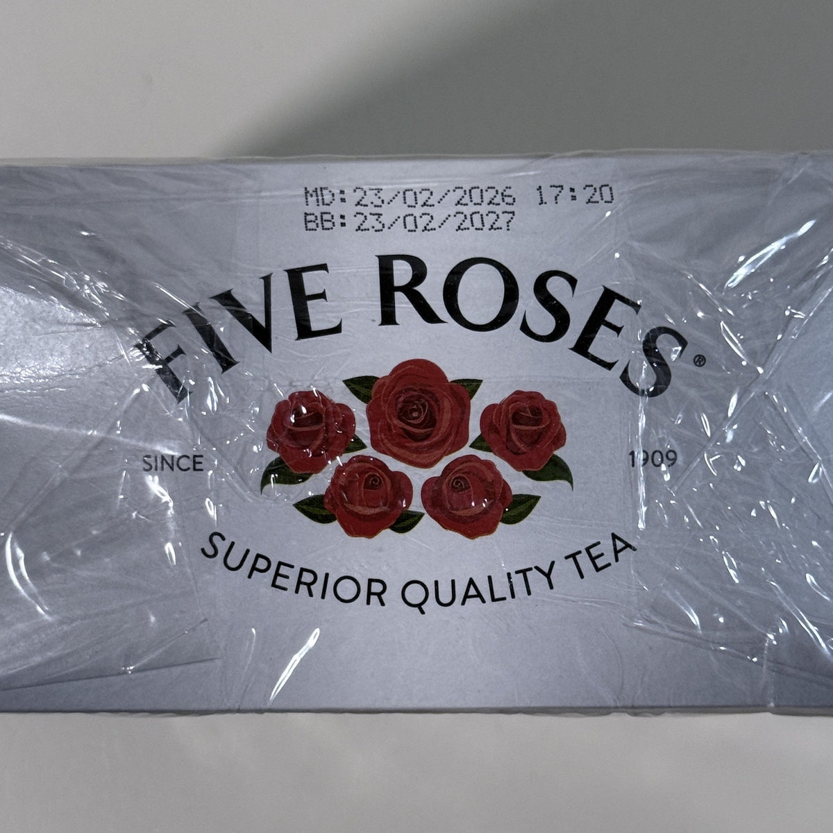 Five Roses Ceylon Blend Black Tea, 102 Tagless Tea Bags, BB 02/2027