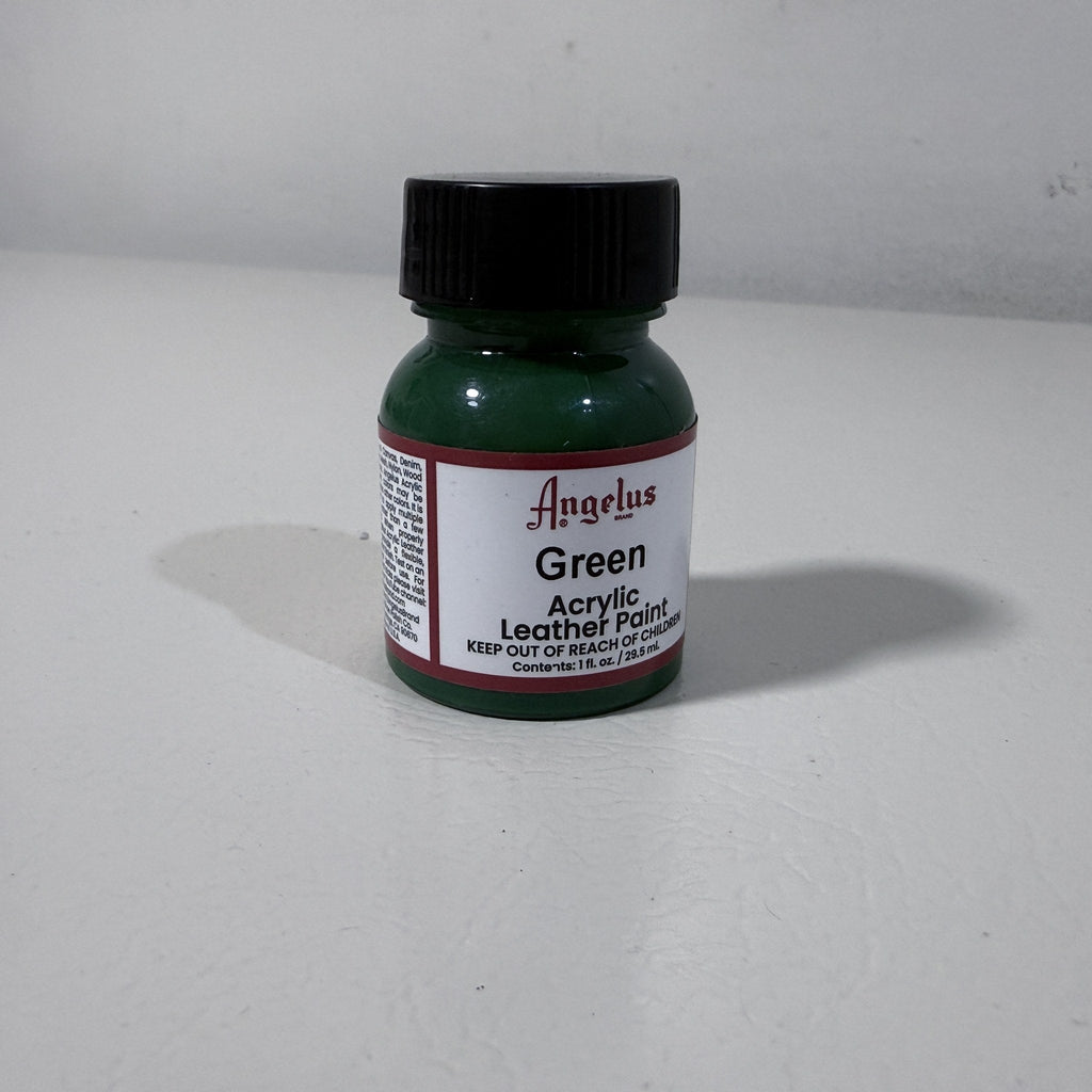Angelus Acrylic Leather Paint, Green, 1 fl oz