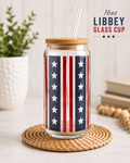 Stars + Stripes Glass Cup