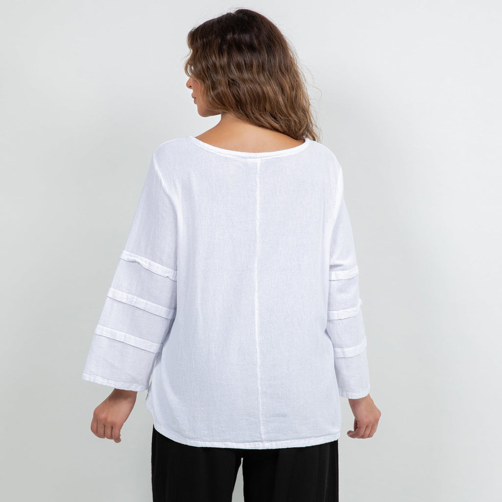 Women's Cotton Gauze Sabrina Top