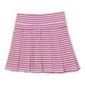 Pink stripe kids girls summer active pleated skirt