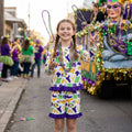 Crocodile donut camo top shorts girls Mardi Gras outfits
