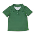 Short sleeves green kids girls summer team active polo shirt