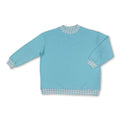 Long sleeves light blue plaid adult women sweatshirt