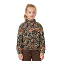 Long sleeves brown camo kids girls active top