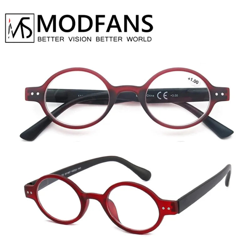 Classic Antique Reading Glasses Men Women Readers Eyeglasses Stylish Round Frame Spring Hinge Presbyopic Magnification Amplifier