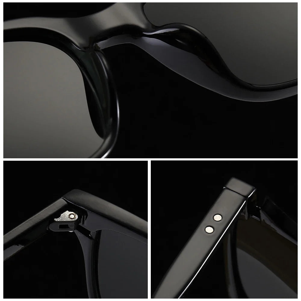 VIVIBEE Vintage Leopard Polarized Sunglasses Men Retro Small Square Women Sun Glaases 2026 UV400 High Quality Driving Shades