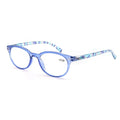 Reading Glasses Women Oval Colorful Frame Readers Hyperopia Presbyopia Vision Care Eyewear with Flexible Spring Hinge