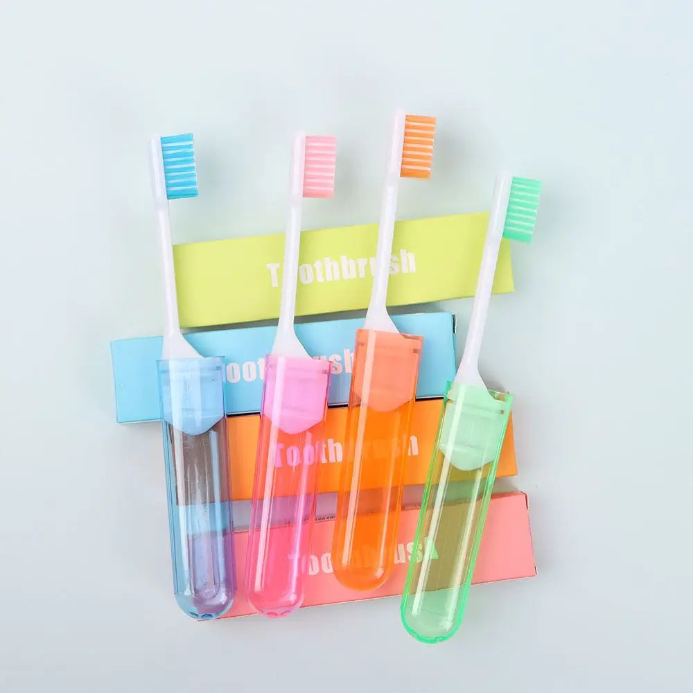 1Pc Soft Plastic Folding Toothbrush Outdoor Tooth Brush Useful Oral Cleaning Portable Business Trip Travel Camping Accessories