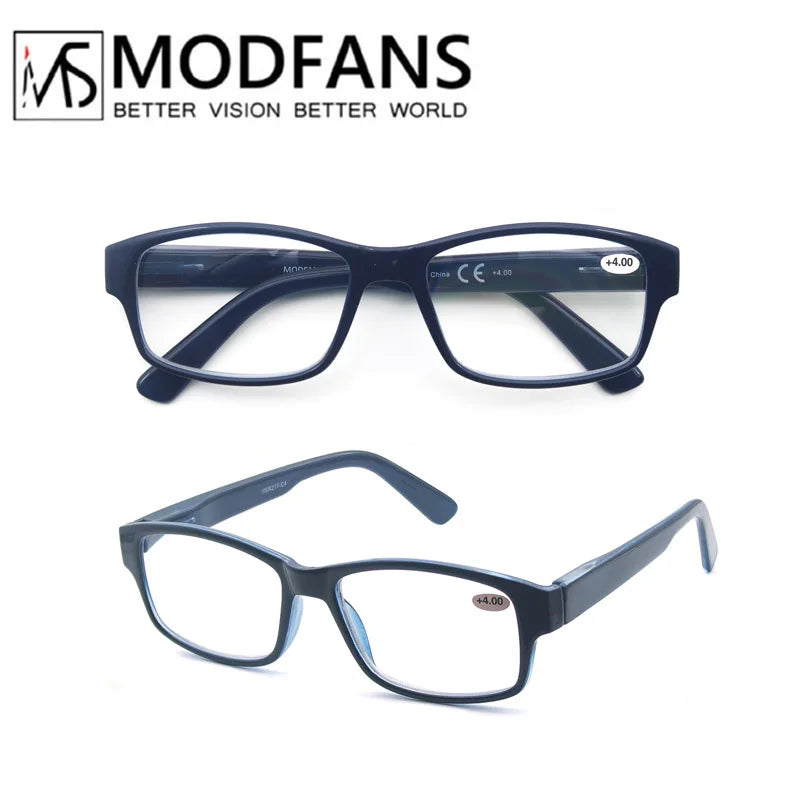 Large Reading Glasses Men Rectangle Oversize Frame Readers Eyeglasses Spring Hinge High Quality Comfortable Wear with Diopter