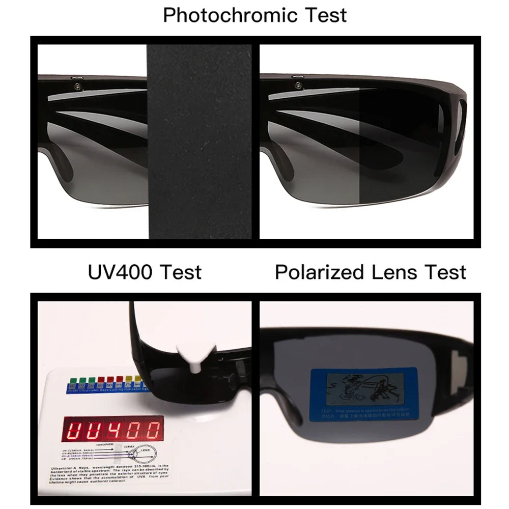 VIVIBEE Flip Up Polarized Fit Over Glasses Sunglasses Men Driving UV400 Photochromic Fishing Goggle Outdoor Women