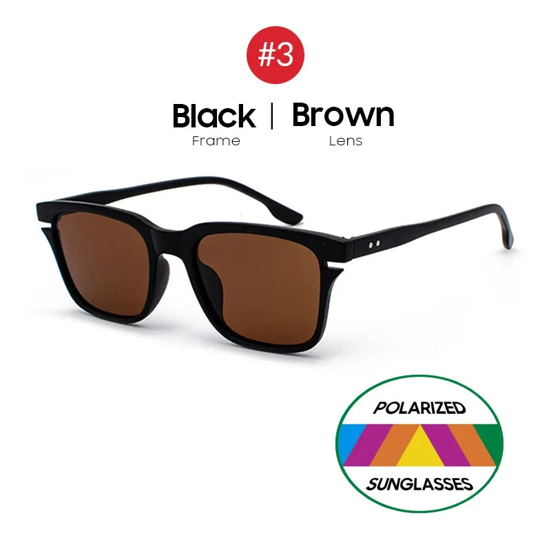 VIVIBEE Vintage Leopard Polarized Sunglasses Men Retro Small Square Women Sun Glaases 2026 UV400 High Quality Driving Shades