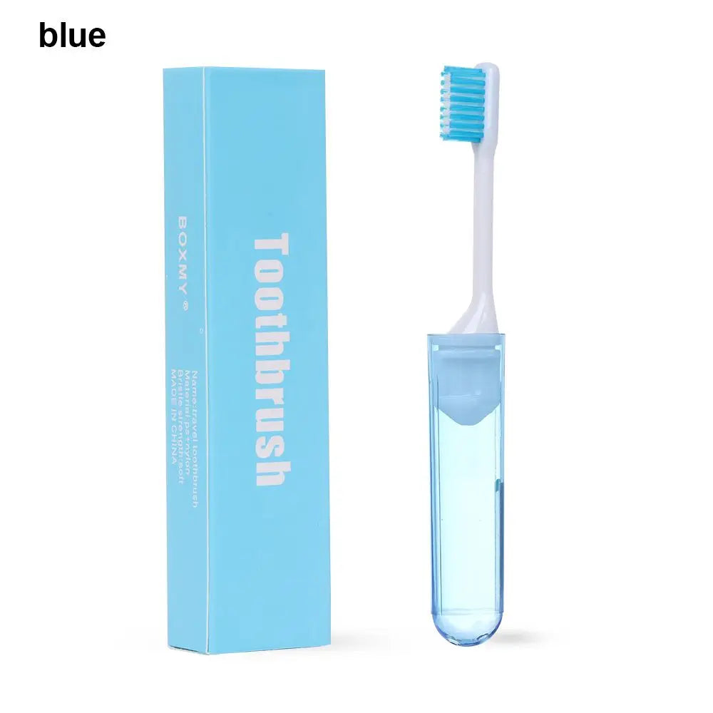 1Pc Soft Plastic Folding Toothbrush Outdoor Tooth Brush Useful Oral Cleaning Portable Business Trip Travel Camping Accessories