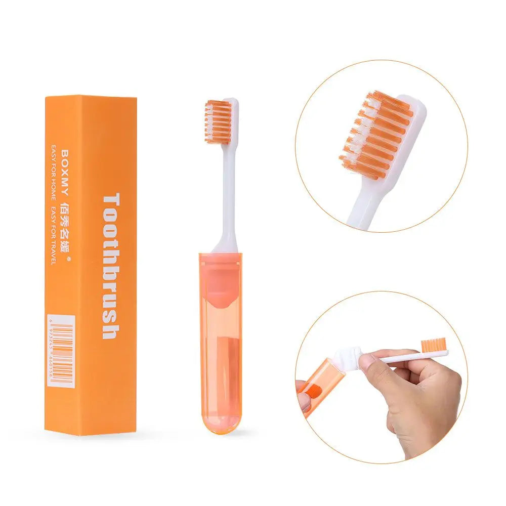1Pc Soft Plastic Folding Toothbrush Outdoor Tooth Brush Useful Oral Cleaning Portable Business Trip Travel Camping Accessories
