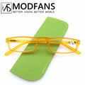 Reading Glasses Women Men Rectangular Ultralight Frame Small Readers Eyeglasses High Quality Spring Hinge with Diopter +1.0~+4.0