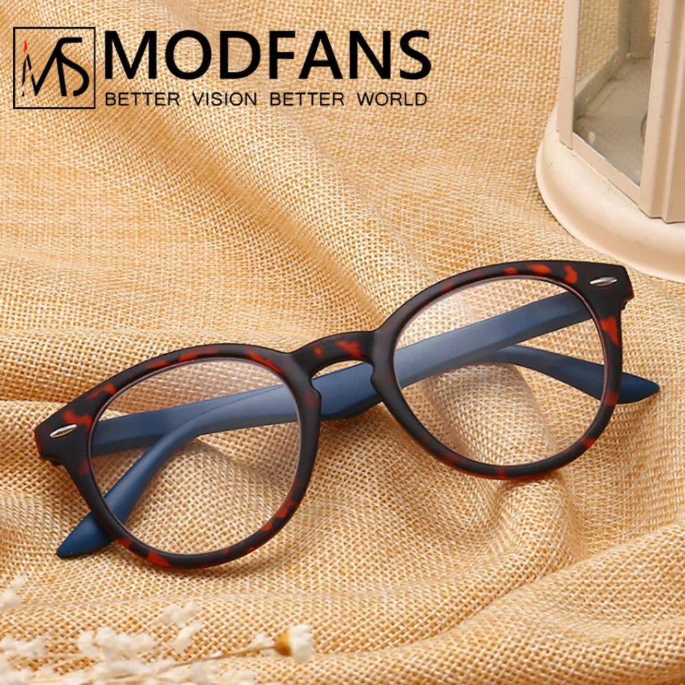 Women Reading Glasses Vintage Classic Round Readers High quality Leopard Presbyopic Spectacles with Spring Hinge