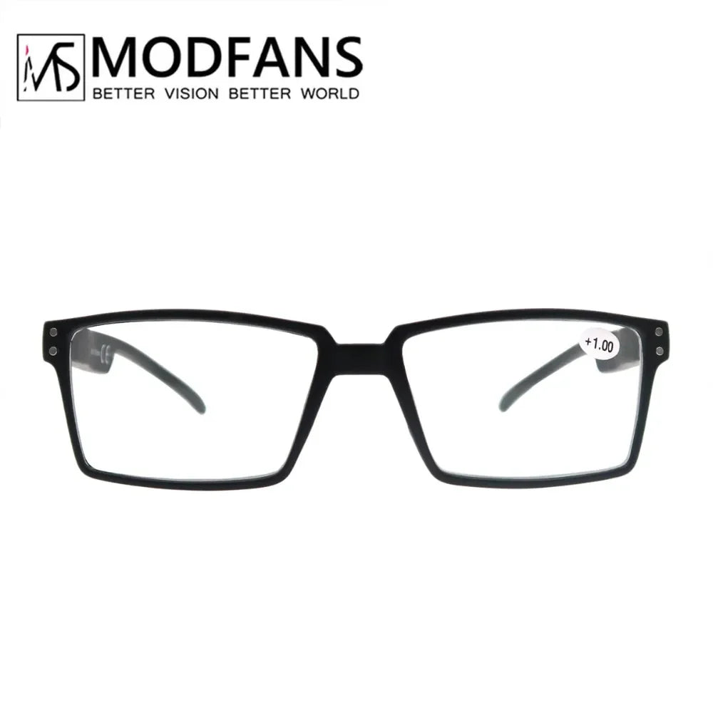 Oversized Reading Glasses Men Squared Frame Readers Vision Presbyopic High Quality Eyeglasses With Camouflage Leg +1+1.5+2+2.5+3