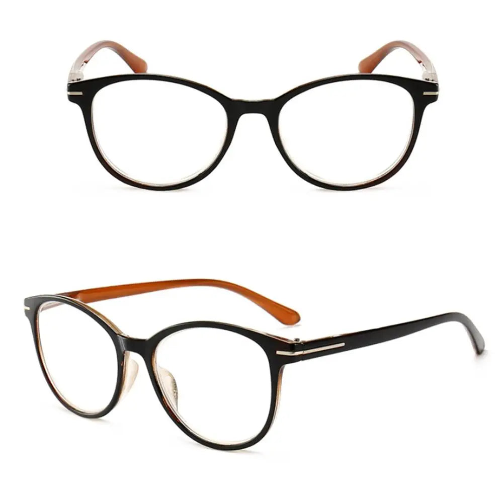 Reading Glasses Women Round Frame Readers Silver Metal Decoration Presbyopic Glasses Magnification Strength1.5 2.5 3 3.5 4