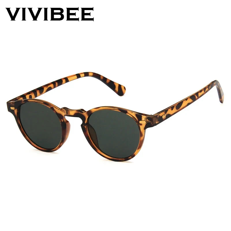 VIVIBEE Men Fashions 2026 Oval Small Sunglasses Clear Classic UV400 Sun Glasses Trends for 2026 Transparent Shades for Women