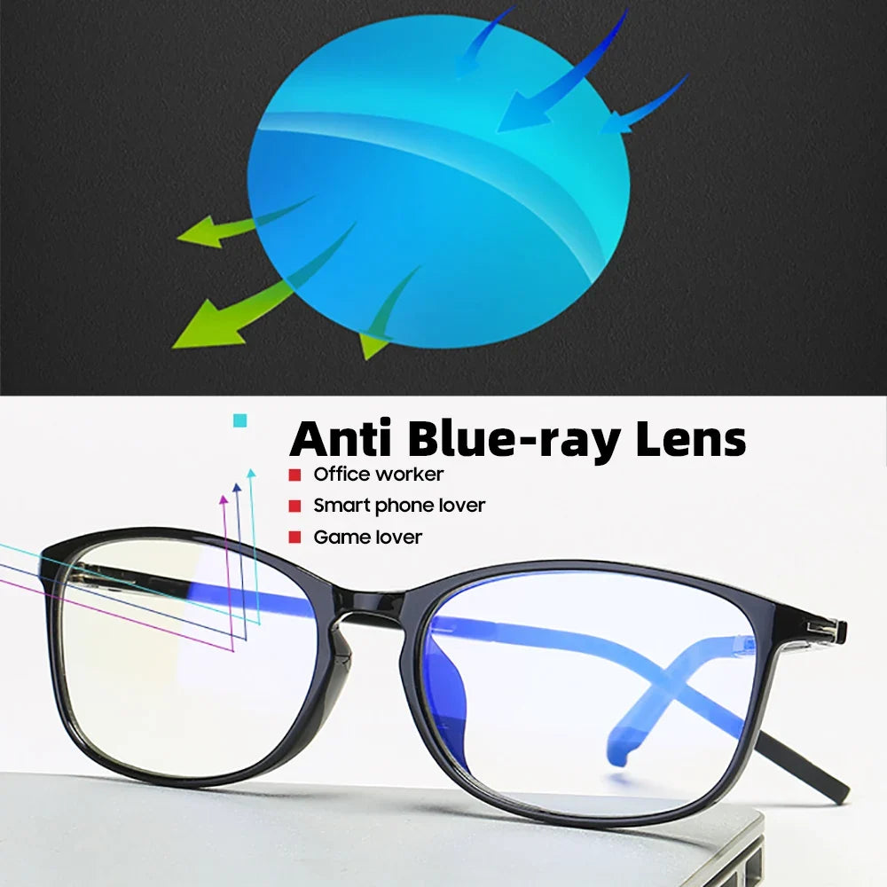 VIVIBEE Anti Blue Light Glasses Men Bluelight Radiation Women TR90 Computer  Gaming Ray Blocking UV Komputer Eyewear