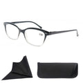 MODFANS Reading Glasses For Women Small Face Readers Classic Frame Stylish Eyeglasses with Spring Hinge Presbyopic Glasses