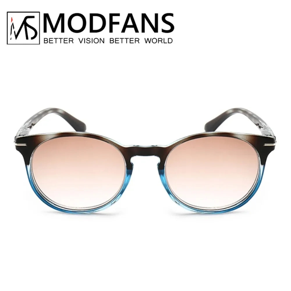 Tinted Reading Glasses Men Women Sun Readers Grey Gradient UV400 Protection Lens Magnifying Sun Glasses Reading