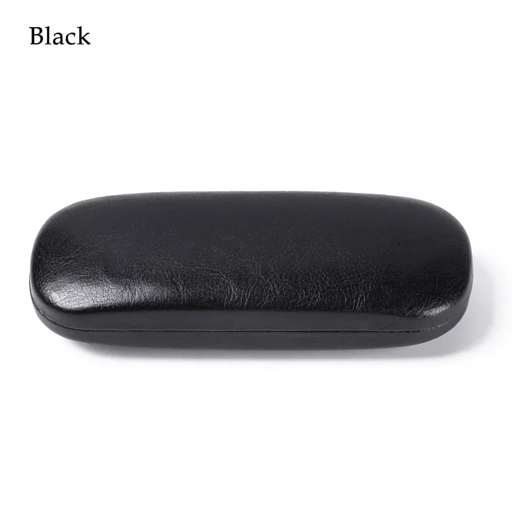 1PC Unisex Hot Leather Eyewear Protector Waterproof Hard Frame Eyeglass Pouch Reading Glasses Box Portable Spectacle Cases
