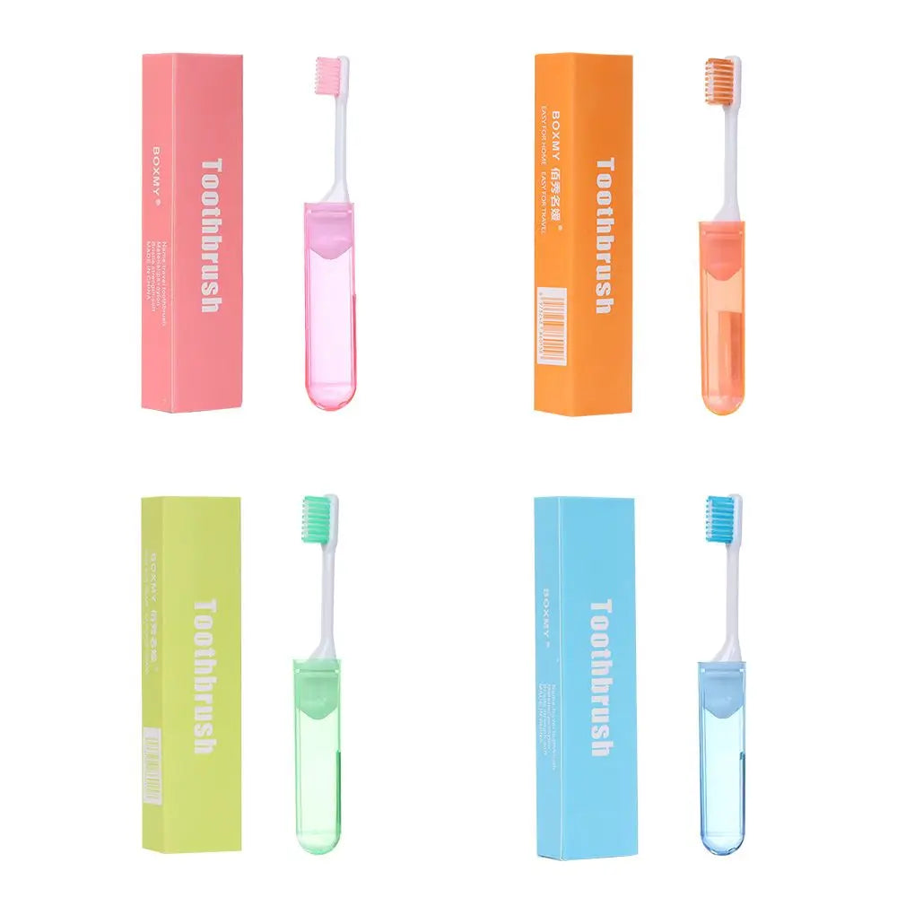 1Pc Soft Plastic Folding Toothbrush Outdoor Tooth Brush Useful Oral Cleaning Portable Business Trip Travel Camping Accessories