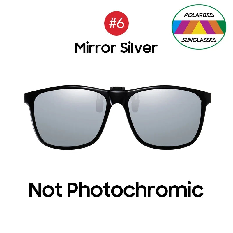 VIVIBEE 2026 Polarized Pilot Flip Up Clip on Sunglasses Men Photochromic Polarised Women Sun Glasses Color Change Night Driving