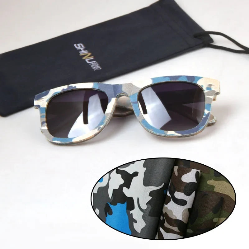 SHINU Men’s sunglasses polarized Denim jeans glasses cr39 lenses sunglasses women Camouflage Eyeglasses trend sunglasses  2021
