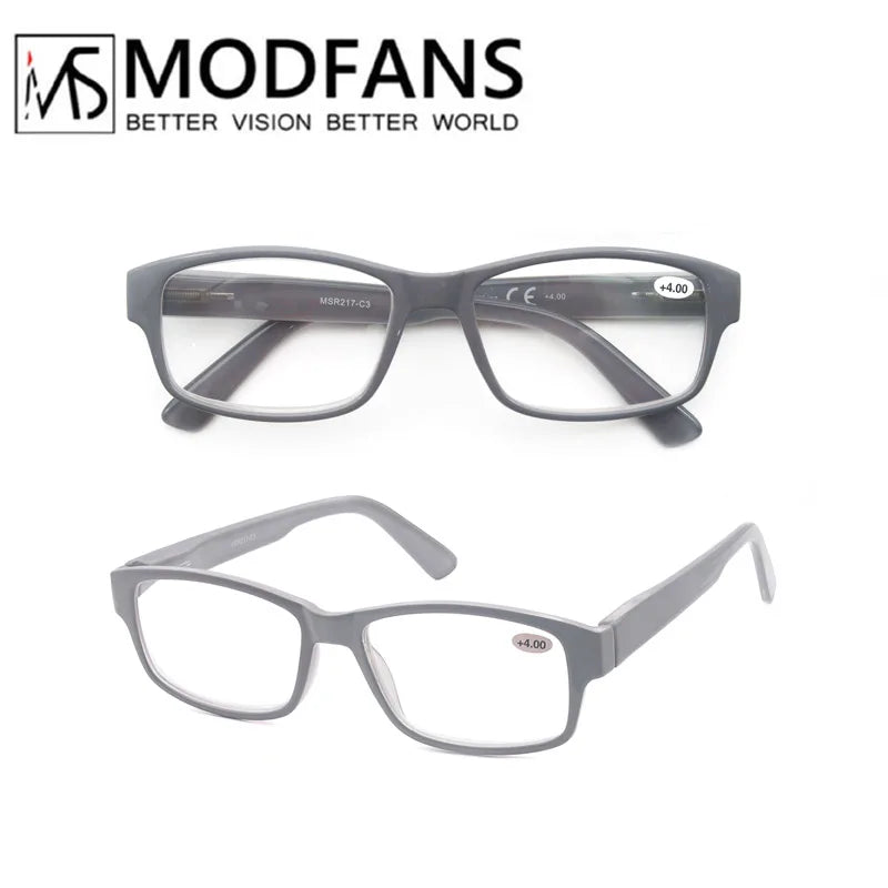 Large Reading Glasses Men Rectangle Oversize Frame Readers Eyeglasses Spring Hinge High Quality Comfortable Wear with Diopter