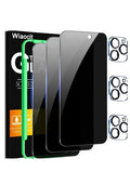 Privacy Screen Protector iPhone 16 Pro Max 3 Pack Plus 3 Lens Protectors