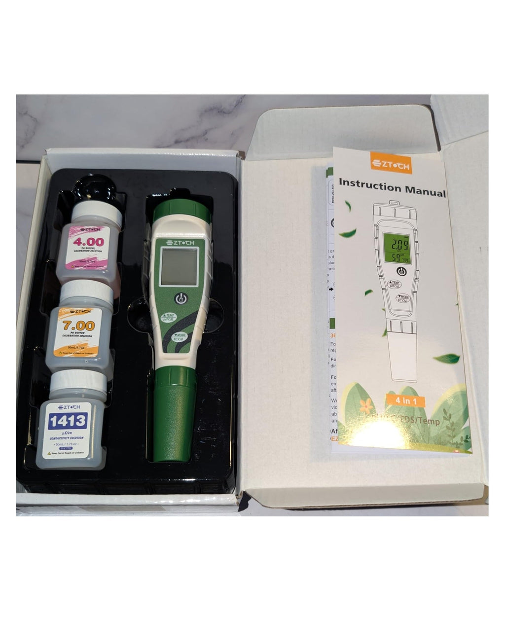 Digital pH and Conductivity Water Quality Tester for Hydroponics, Aquarium, Pool and Drinking Water