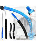 Dryer Vent Cleaner Kit, Vacuum Hose Attachment with Lint Brushes, 5 Piece, Blue