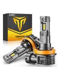 H11 LED Fog Light Bulbs, Pack of 2, Also Fits H8 and H16, Canbus Ready, Fan Cooled