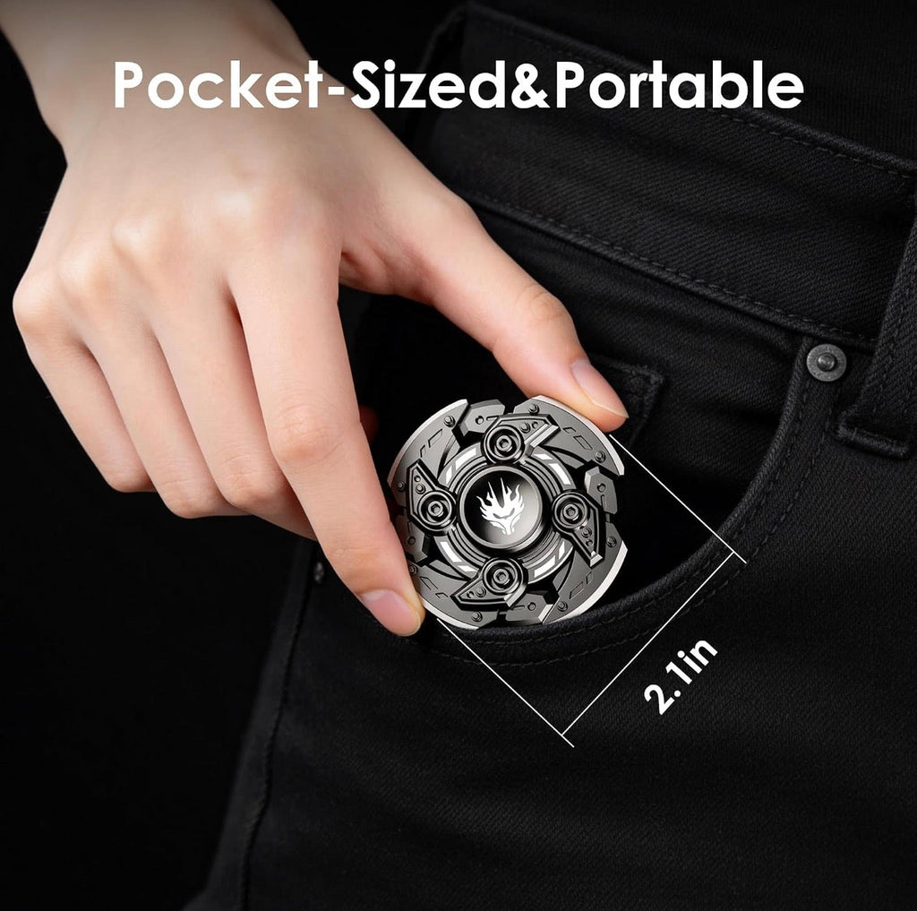 Fidget Spinner for Adults, Magnet Open-Armor Metal Fidget