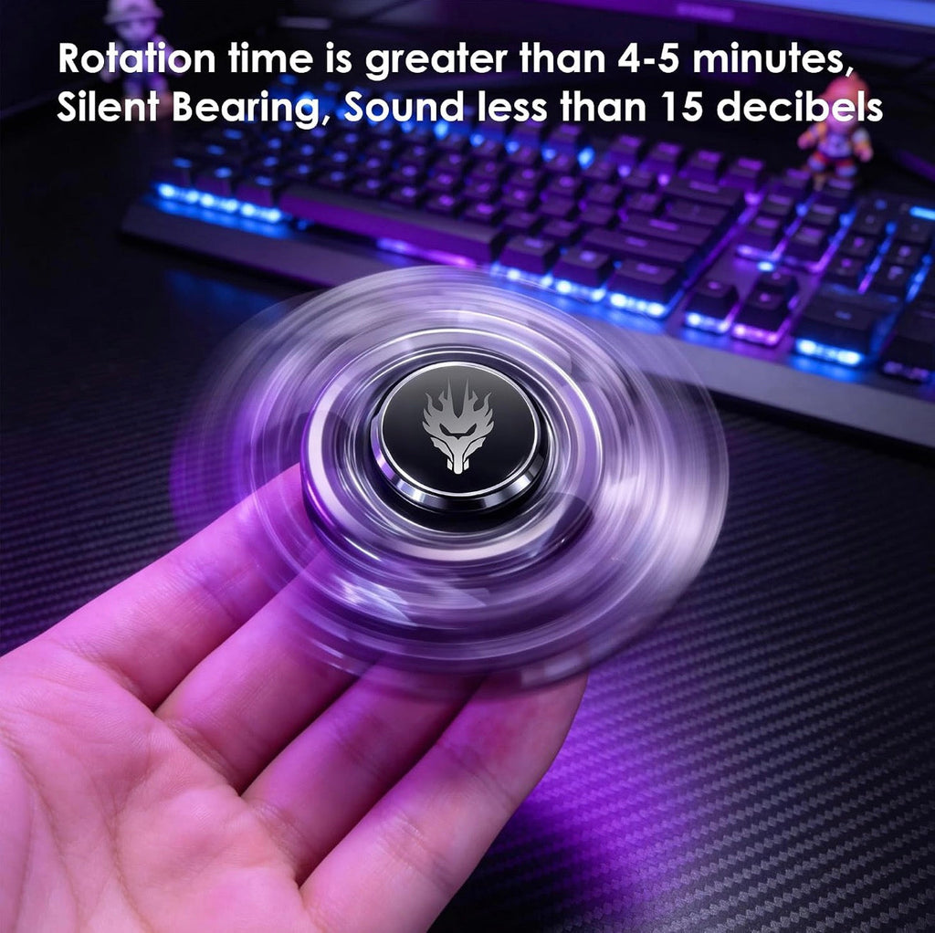 Fidget Spinner for Adults, Magnet Open-Armor Metal Fidget