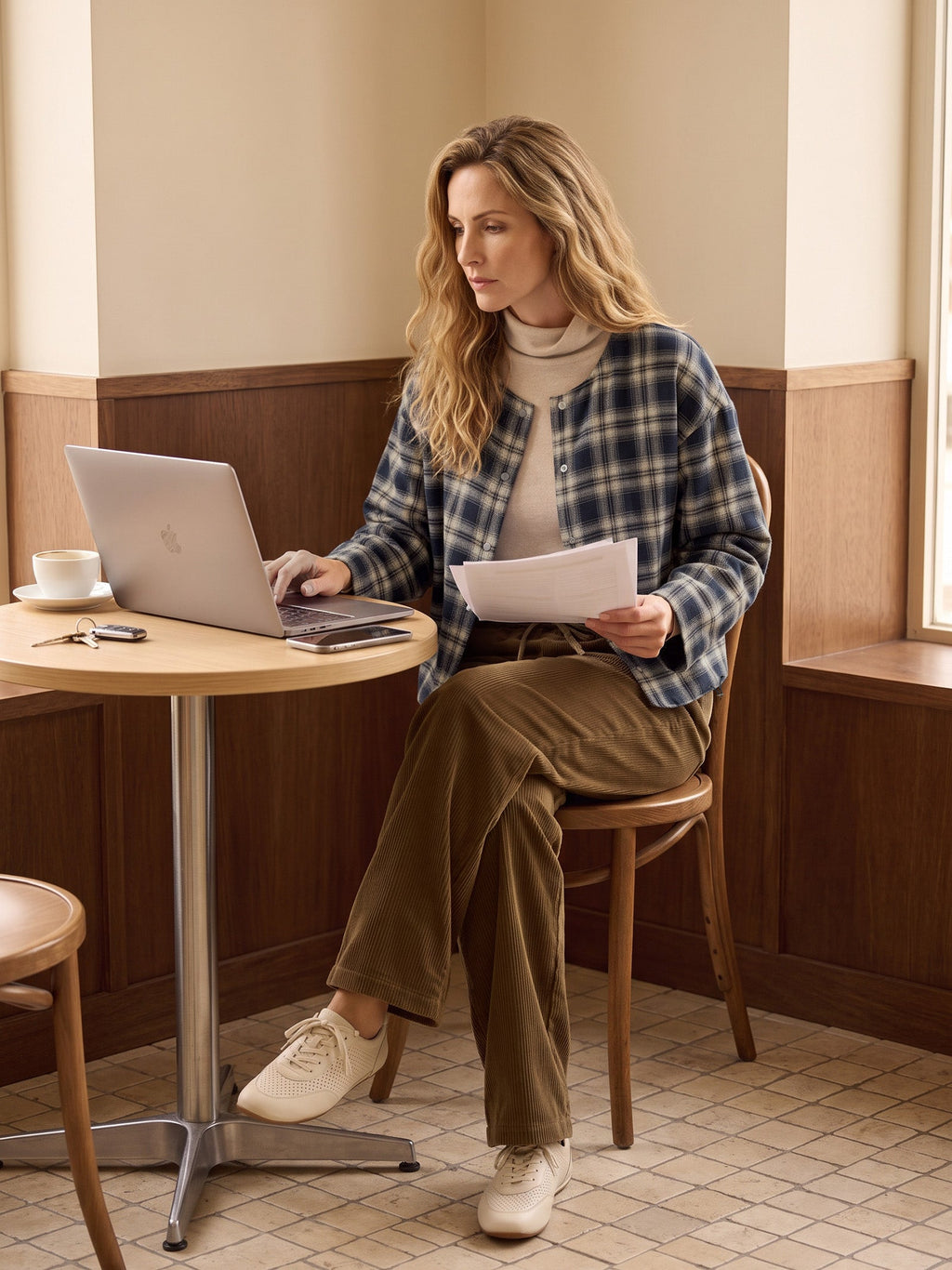 Tencel Linen Reversible Crew Neck Casual Jacket CHLOE
