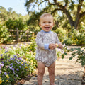 Long sleeves leaves camo baby boy fall active romper